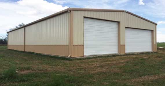 Tall-eave RV and boat storage with 14'+ doors and drive aisles.