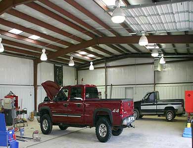 Cold-climate building with insulated wall and roof assembly.